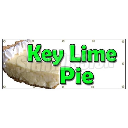 Signmission KEY LIME PIE BANNER SIGN bakery eggs sweets pie graham cracker crust B-120 Key Lime Pie